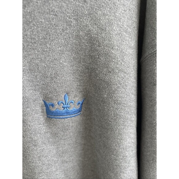 PETER MILLAR Pullover No Golf Course Logo Embroidered Men Gray 1/4 Zip Sz L - Picture 2 of 7